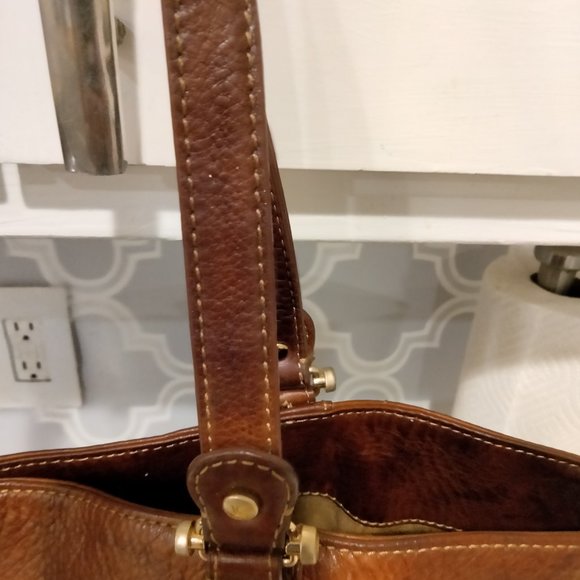 LC Leather Bucket Tote - Picture 2 of 13